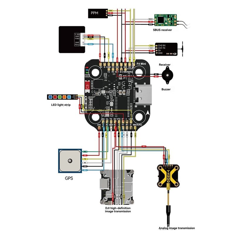 Drone Racing Flight Controller - B92B для SpeedyBee F405 Mini Stack
