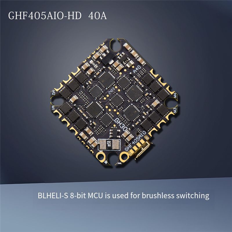ABTI-GHF405AIO-HD 40A AIO Плат – обзор и цена Drone Racing Flight Controller
