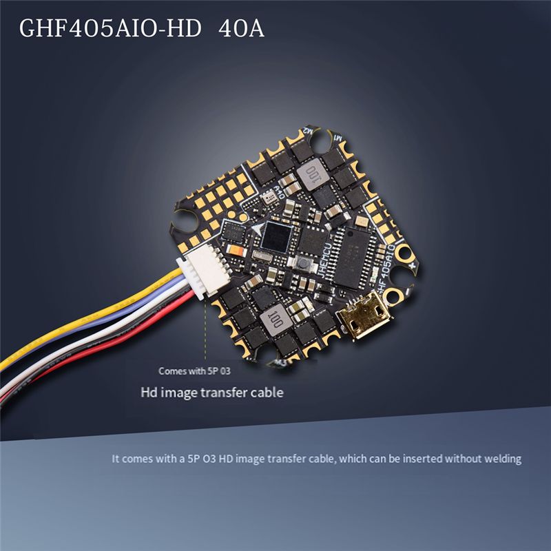 ABTI-GHF405AIO-HD 40A AIO Плат – обзор и цена Drone Racing Flight Controller